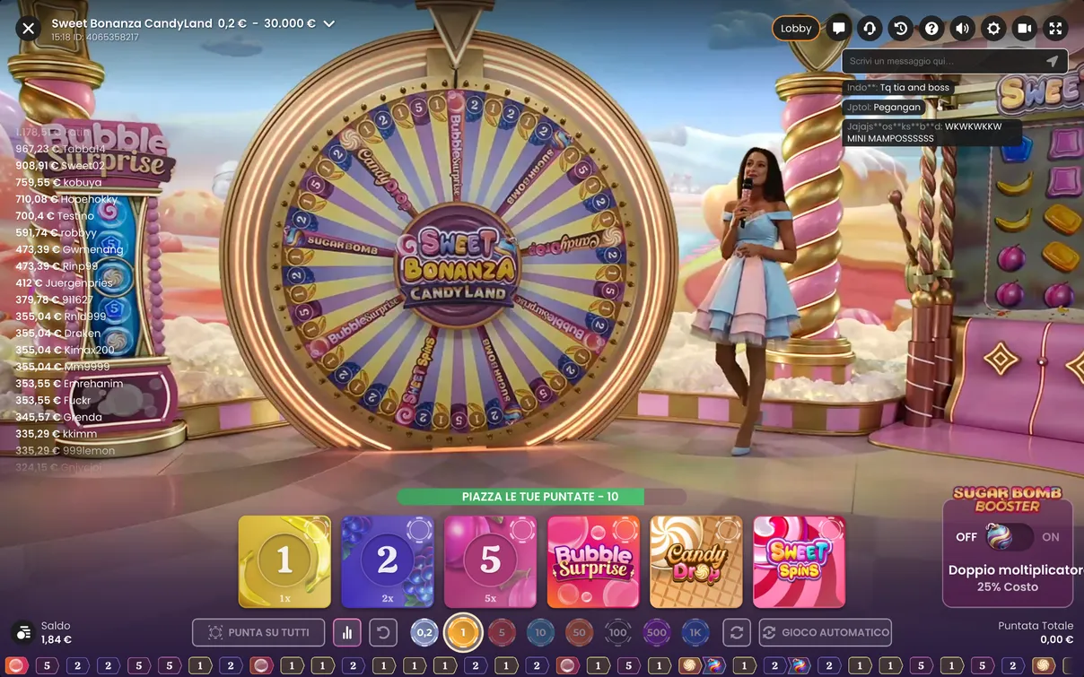 Caratteristiche di Sweet Bonanza Candyland Caratteristiche di Sweet Bonanza Candyland