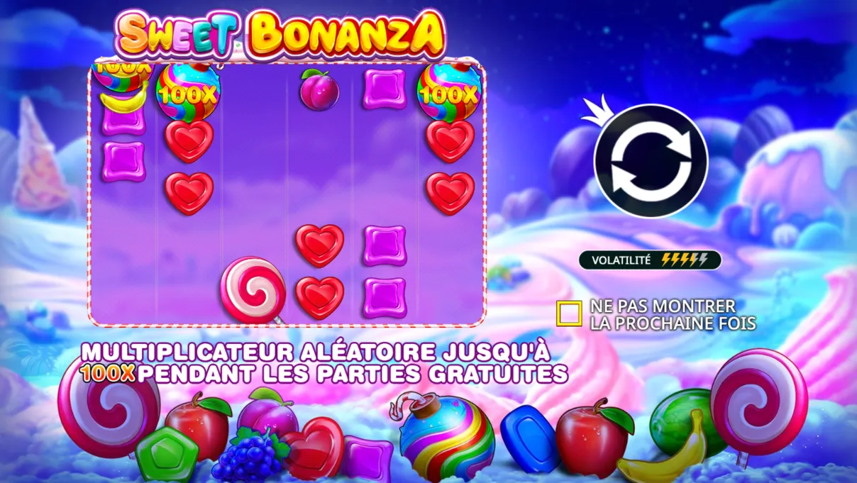 D&eacute;mo de Sweet Bonanza