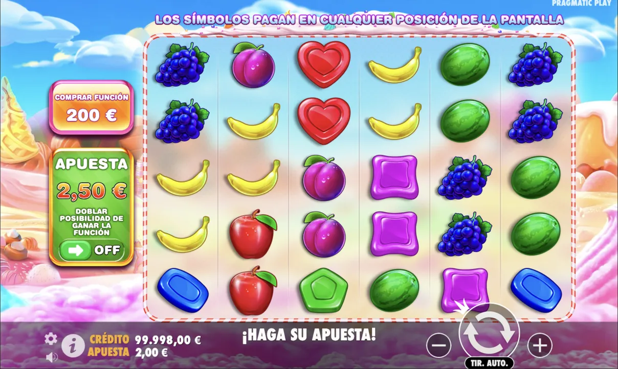 C&oacute;mo jugar la demo de Sweet Bonanza