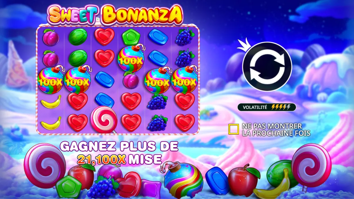 Introduction à Sweet Bonanza : Un jeu de machine à sous plein de délices Introduction à Sweet Bonanza : Un jeu de machine à sous plein de délices